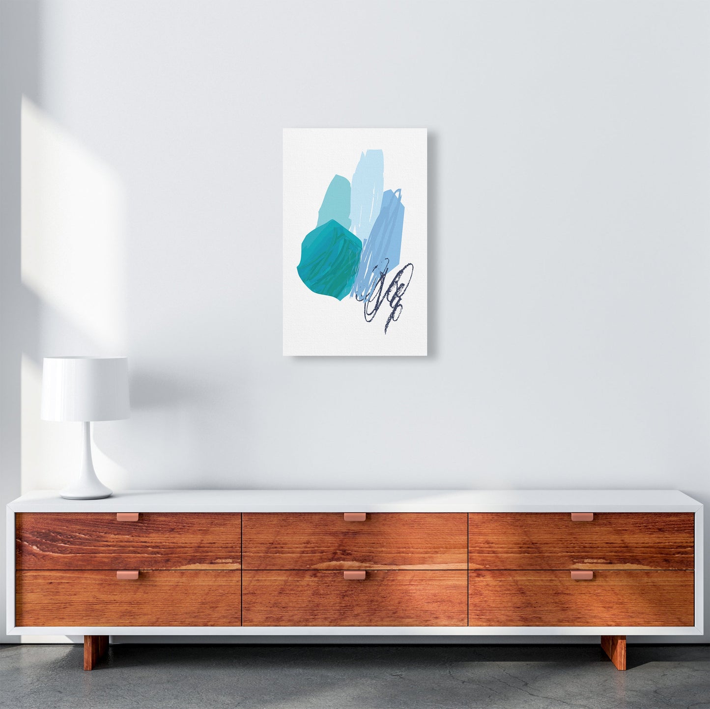 Avelena | Blaue Palette Zeichnungen Kunstdruck