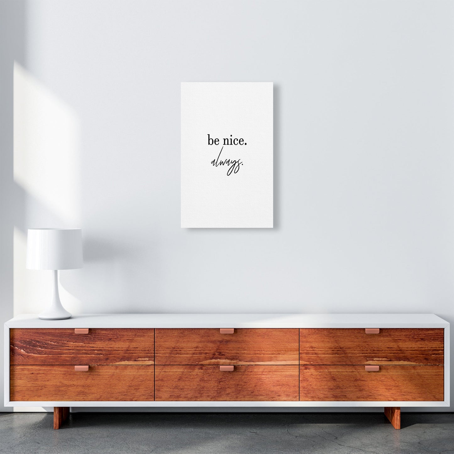Avelena | Be Nice Always Kunstdruck von Pixy Paper