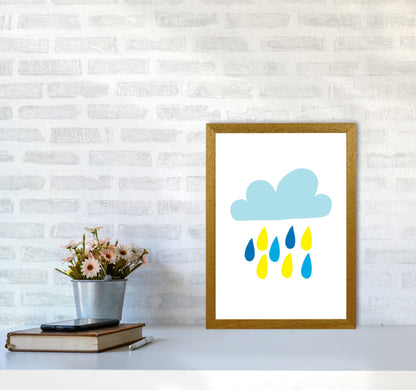 Avelena | Blau Regenhimmel Modern Druck