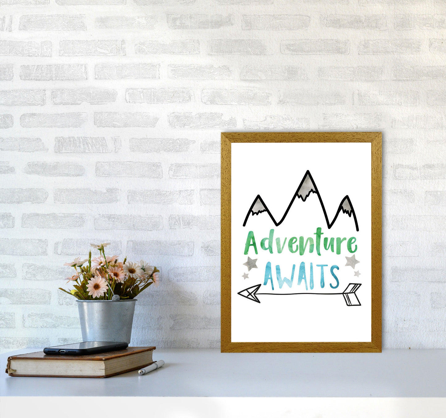 Avelena | Abenteuer warten Aquarell Modern Druck