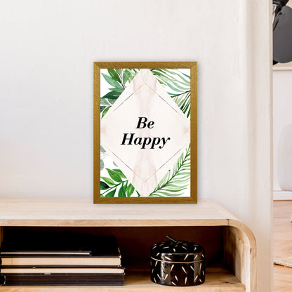 Avelena | Be Happy Exotisches Kunstdruck von Pixy Paper