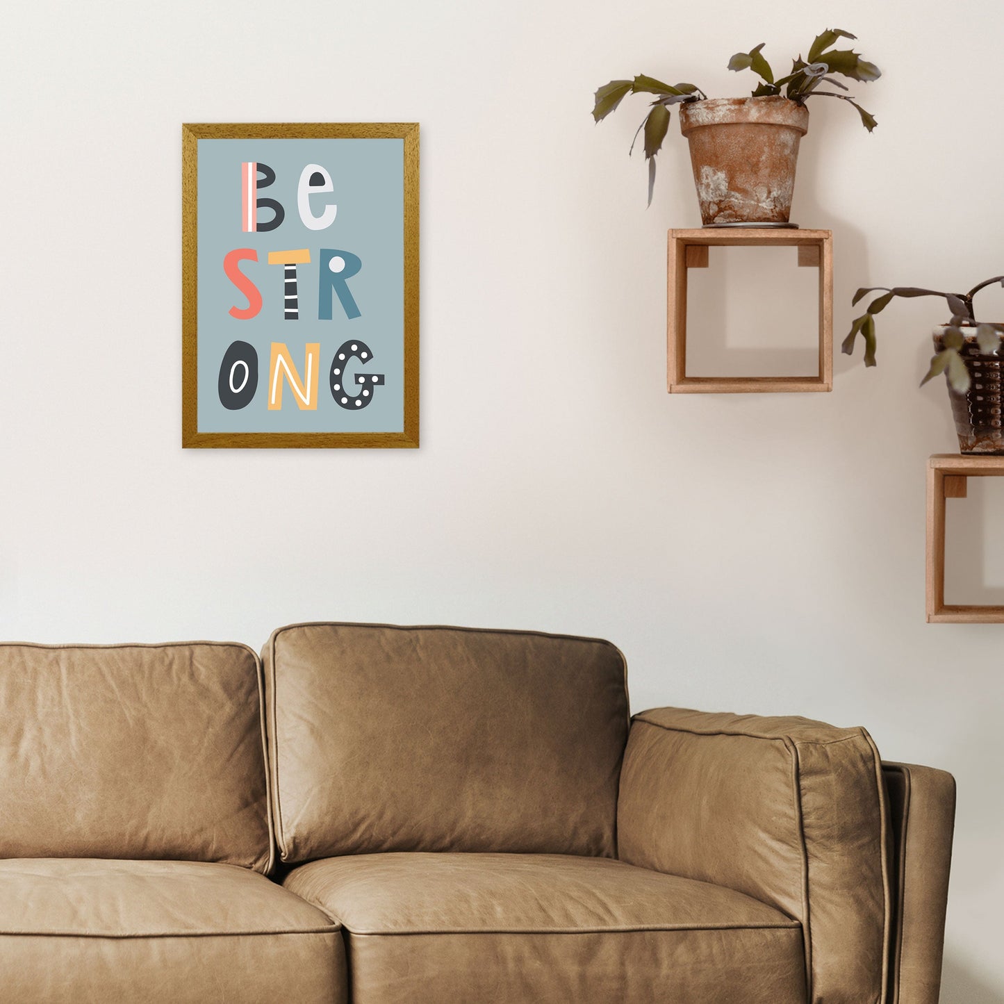 Avelena | Sei stark Neutral Kinder Kunstdruck von Pixy Paper