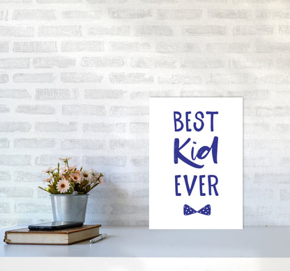 Avelena | Best Kid Ever Navy Rahmen Kinderzimmer Wandkunst Druck