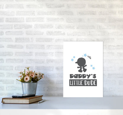 Avelena | Daddy's Little Dude Rahmen Kinderzimmer Kunstdruck