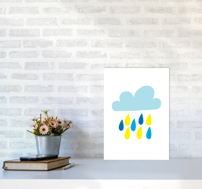 Avelena | Blau Regenhimmel Modern Druck