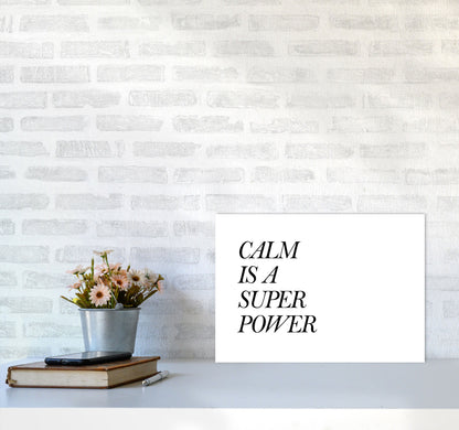 Avelena | Calm Is A Superpower Rahmen Typografie Wandkunstdruck