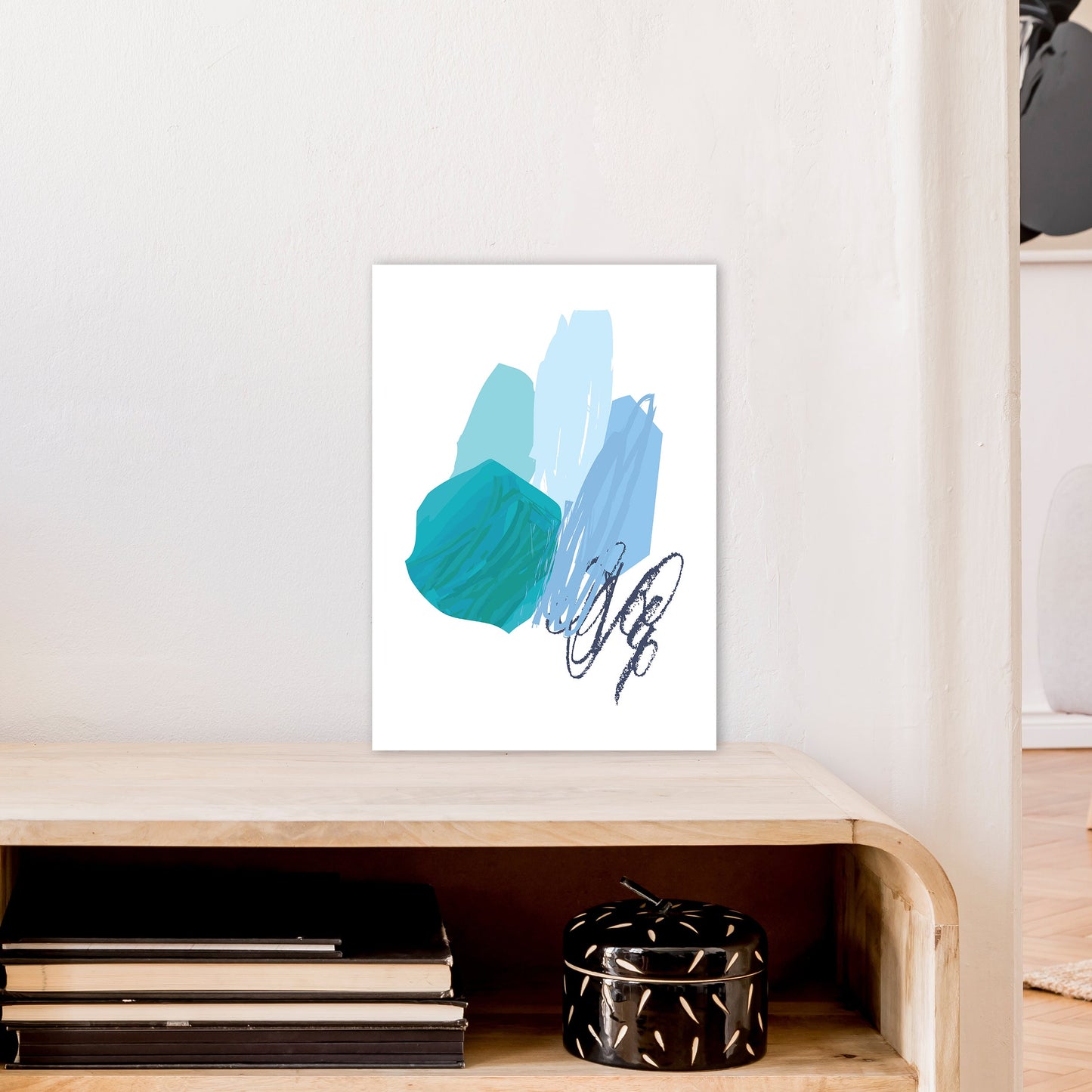 Avelena | Blaue Palette Zeichnungen Kunstdruck