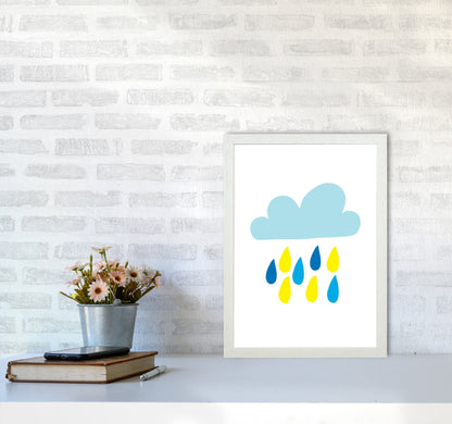 Avelena | Blau Regenhimmel Modern Druck