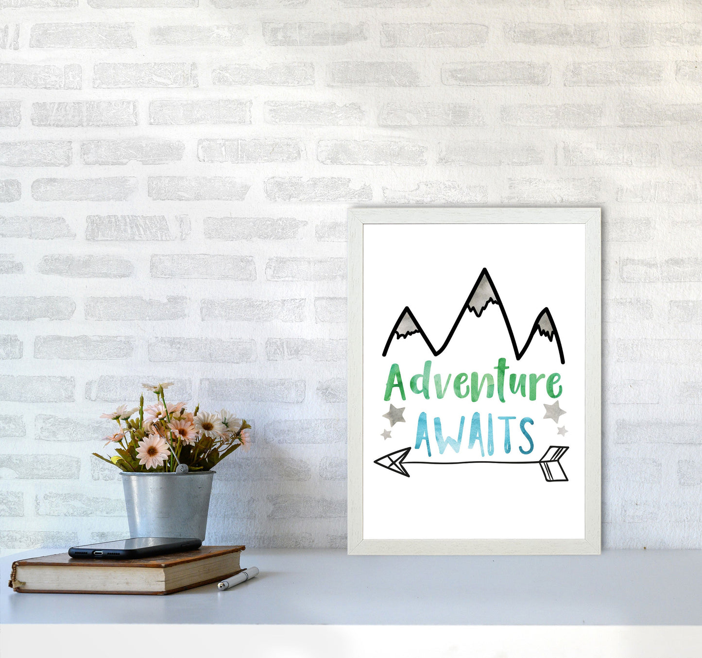 Avelena | Abenteuer warten Aquarell Modern Druck