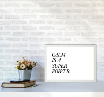 Avelena | Calm Is A Superpower Rahmen Typografie Wandkunstdruck