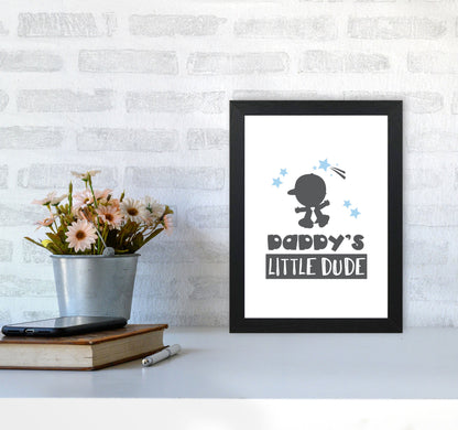 Avelena | Daddy's Little Dude Rahmen Kinderzimmer Kunstdruck