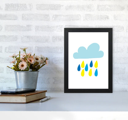 Avelena | Blau Regenhimmel Modern Druck