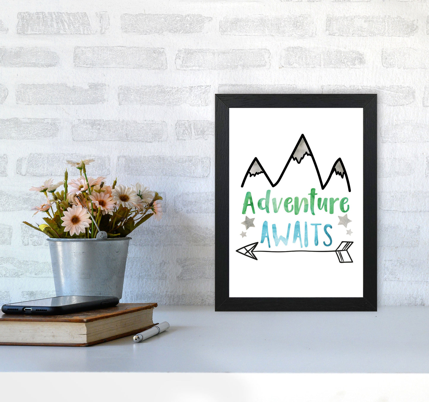 Avelena | Abenteuer warten Aquarell Modern Druck