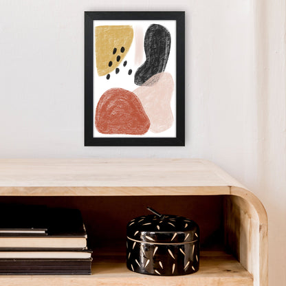 Avelena | Dalia Kritt Schwarz Punkte Form Kunstdruck Von Pixy Paper