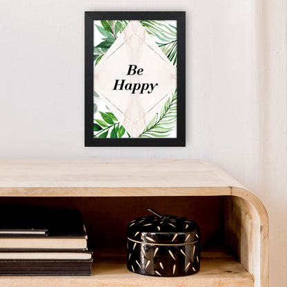 Avelena | Be Happy Exotisches Kunstdruck von Pixy Paper