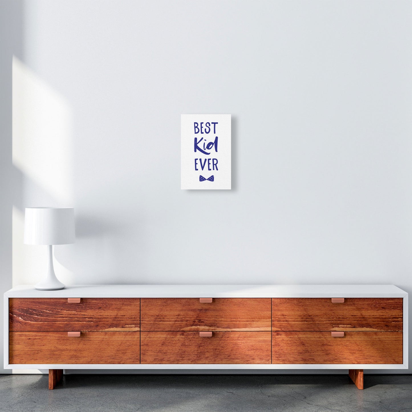 Avelena | Best Kid Ever Navy Rahmen Kinderzimmer Wandkunst Druck