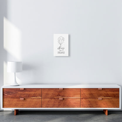 Avelena | Chase Your Dreams Grauer Rahmen Kinderzimmer Wandkunst Druck
