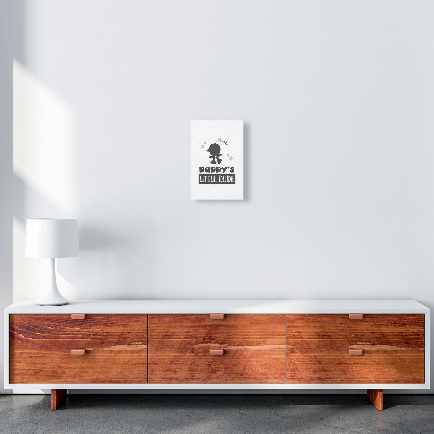 Avelena | Daddy's Little Dude Rahmen Kinderzimmer Kunstdruck