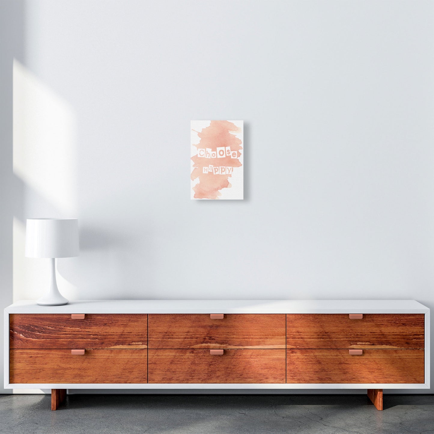 Avelena | Wähle Happy Peach Aquarell Moderne Druck
