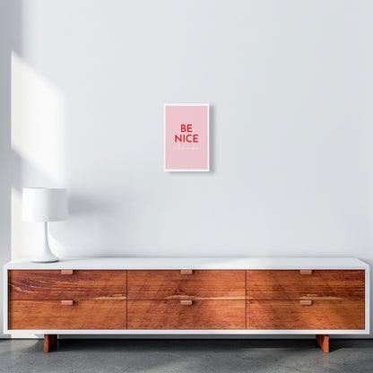 Avelena | Be Nice Pink Kunstdruck von Pixy Paper