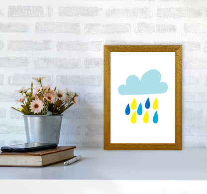Avelena | Blau Regenhimmel Modern Druck
