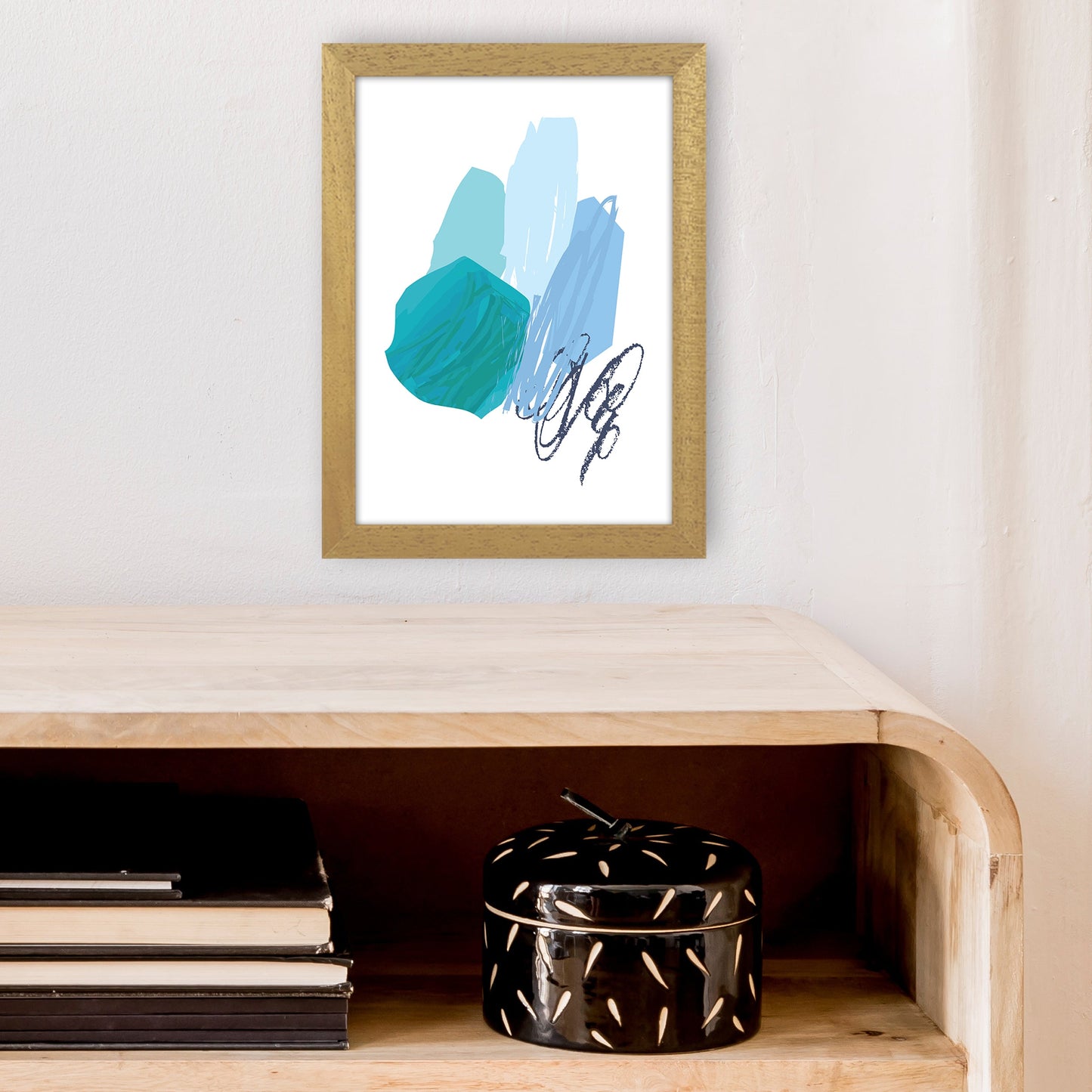 Avelena | Blaue Palette Zeichnungen Kunstdruck