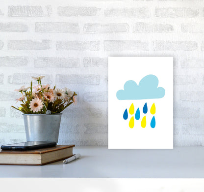 Avelena | Blau Regenhimmel Modern Druck