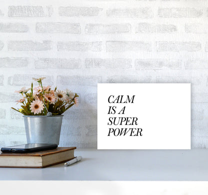 Avelena | Calm Is A Superpower Rahmen Typografie Wandkunstdruck
