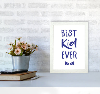 Avelena | Best Kid Ever Navy Rahmen Kinderzimmer Wandkunst Druck