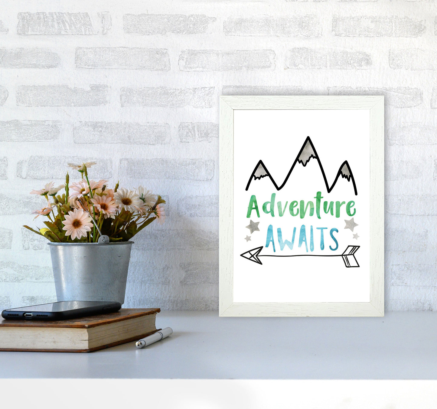 Avelena | Abenteuer warten Aquarell Modern Druck