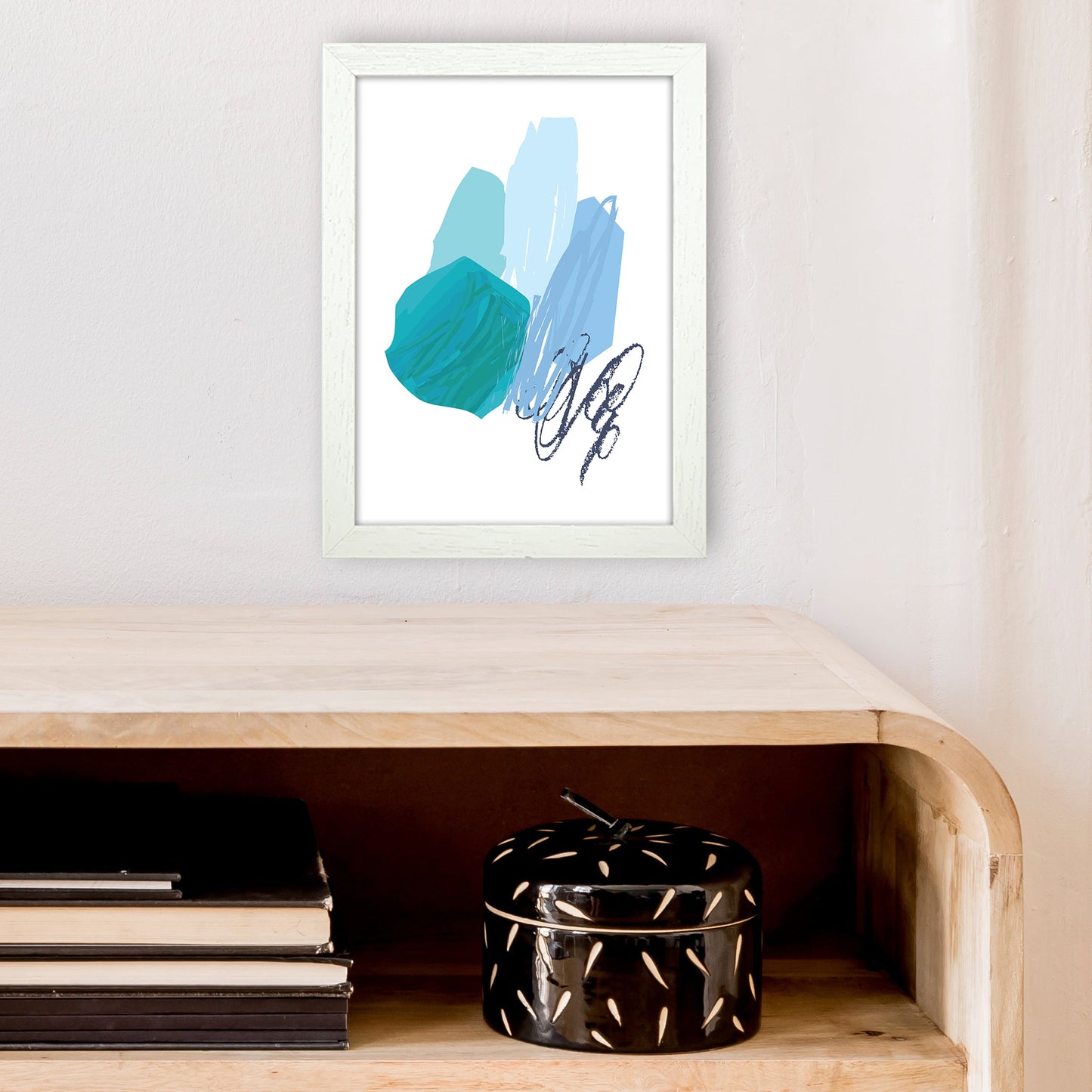Avelena | Blaue Palette Zeichnungen Kunstdruck