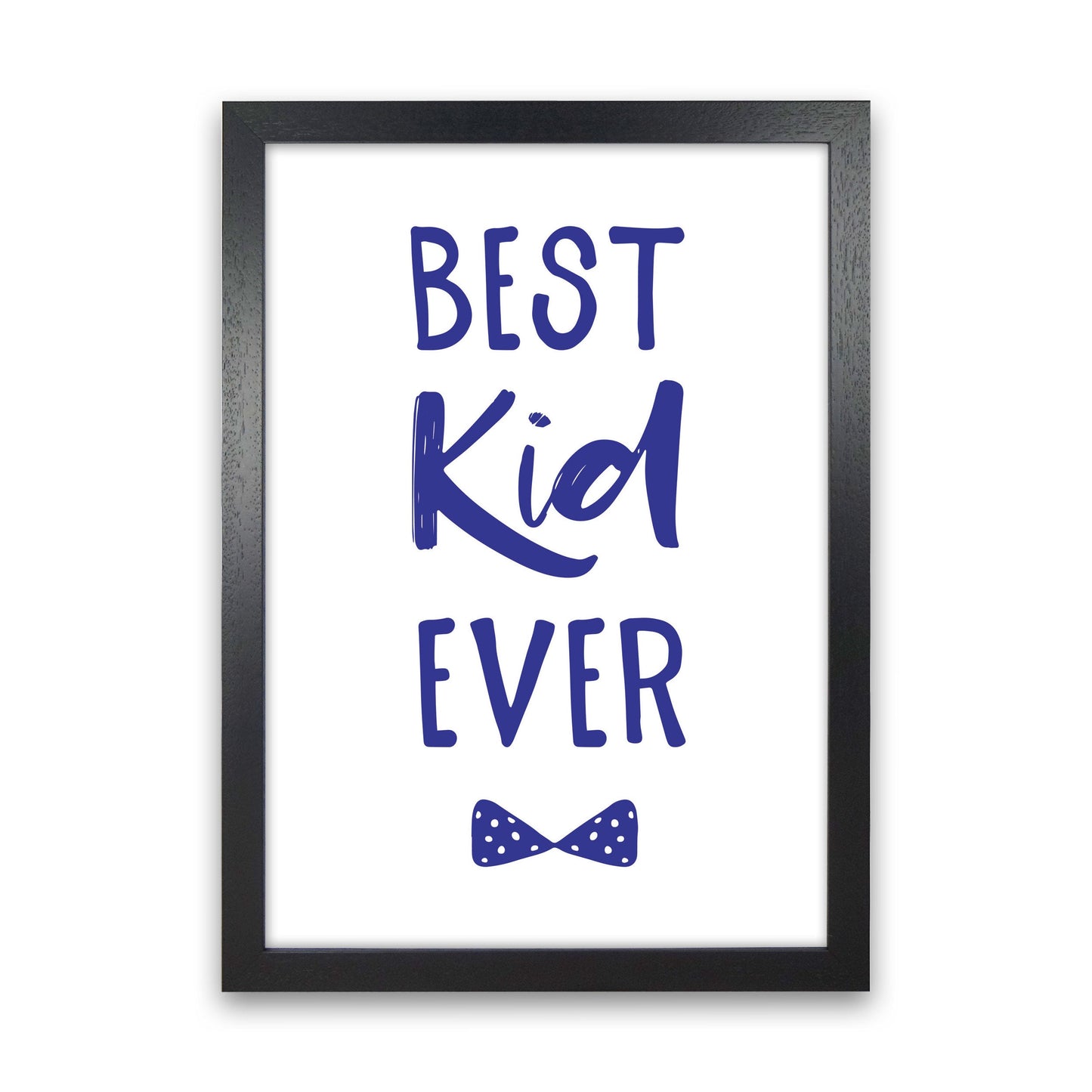 Avelena | Best Kid Ever Navy Rahmen Kinderzimmer Wandkunst Druck