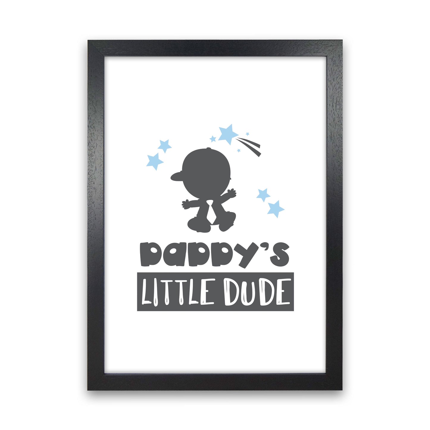 Avelena | Daddy's Little Dude Rahmen Kinderzimmer Kunstdruck