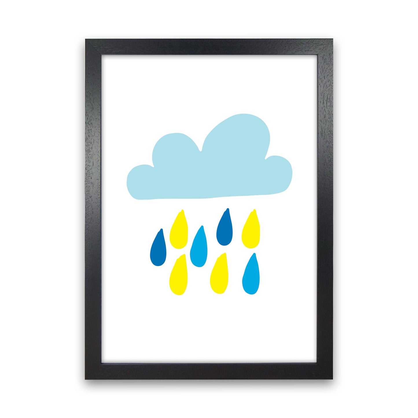 Avelena | Blau Regenhimmel Modern Druck