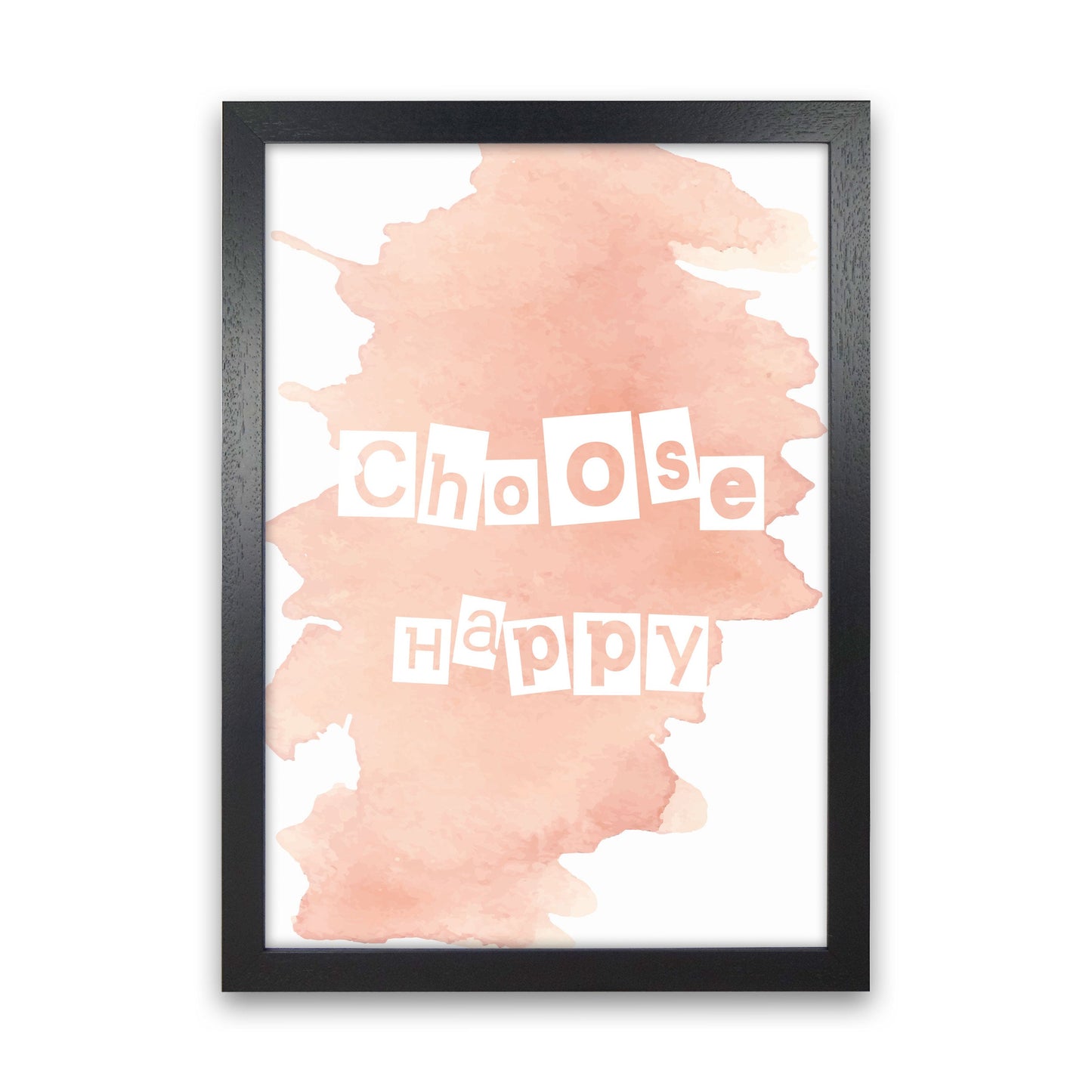 Avelena | Wähle Happy Peach Aquarell Moderne Druck