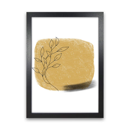 Avelena | Dalia Krit Gold Blumen Quadrat Kunstdruck Von Pixy Paper