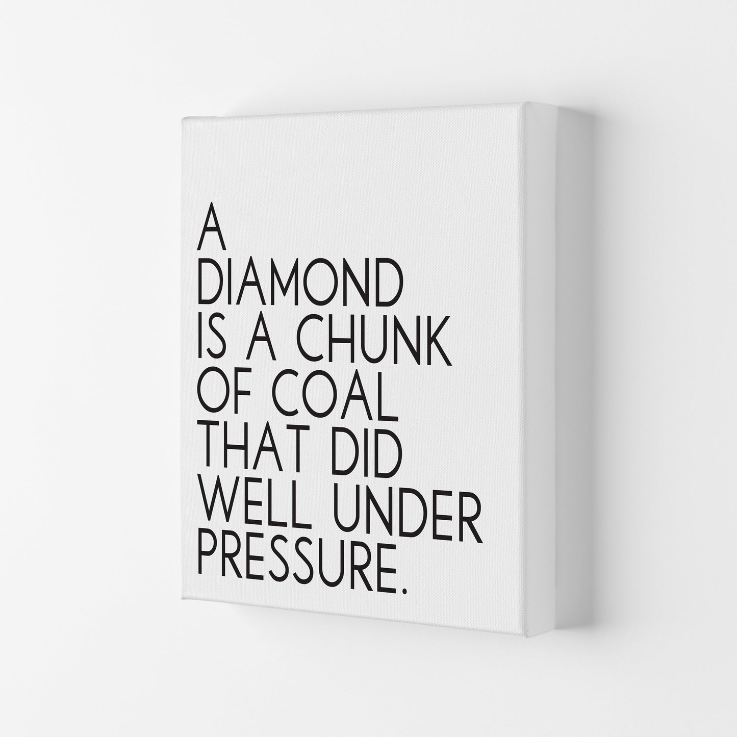 Avelena | Ein unter Druck stehendes Diamanten gerahmtes Typografie Zitat Wandkunstdruck