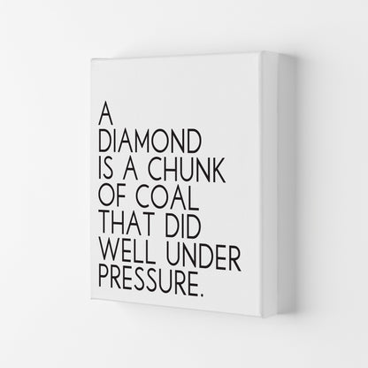 Avelena | Ein unter Druck stehendes Diamanten gerahmtes Typografie Zitat Wandkunstdruck