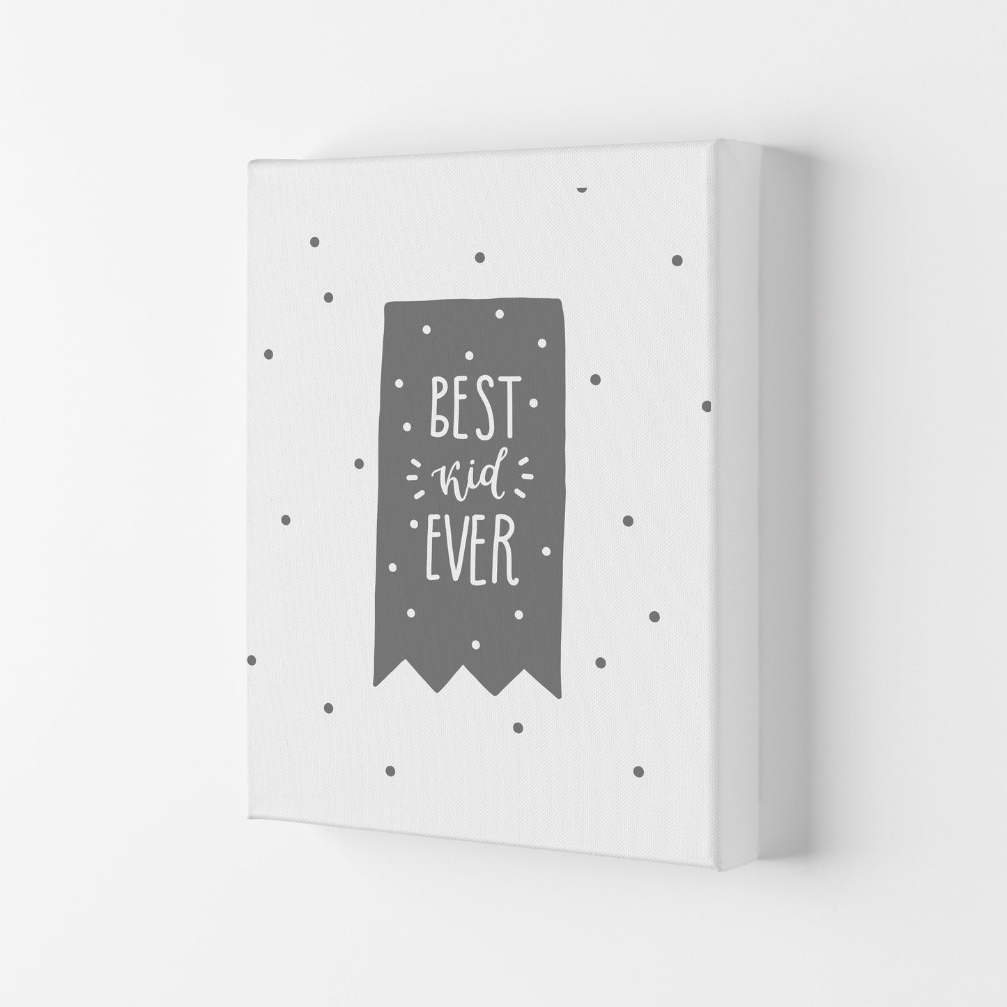 Avelena | Best Kid Ever Grau Super Scandi Kunstdruck von Pixy Paper