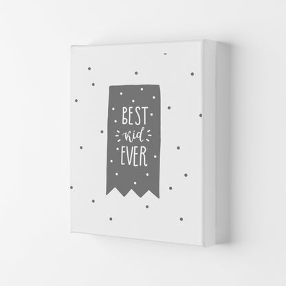 Avelena | Best Kid Ever Grau Super Scandi Kunstdruck von Pixy Paper