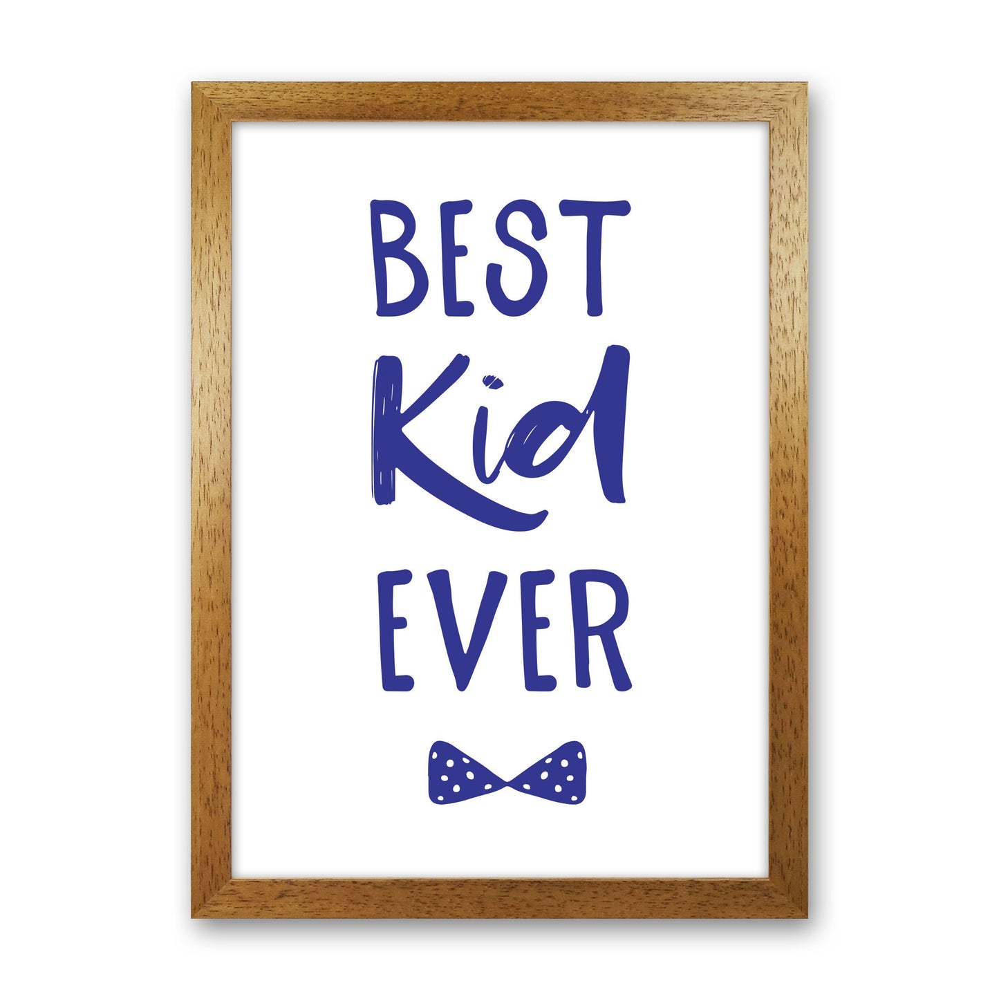 Avelena | Best Kid Ever Navy Rahmen Kinderzimmer Wandkunst Druck