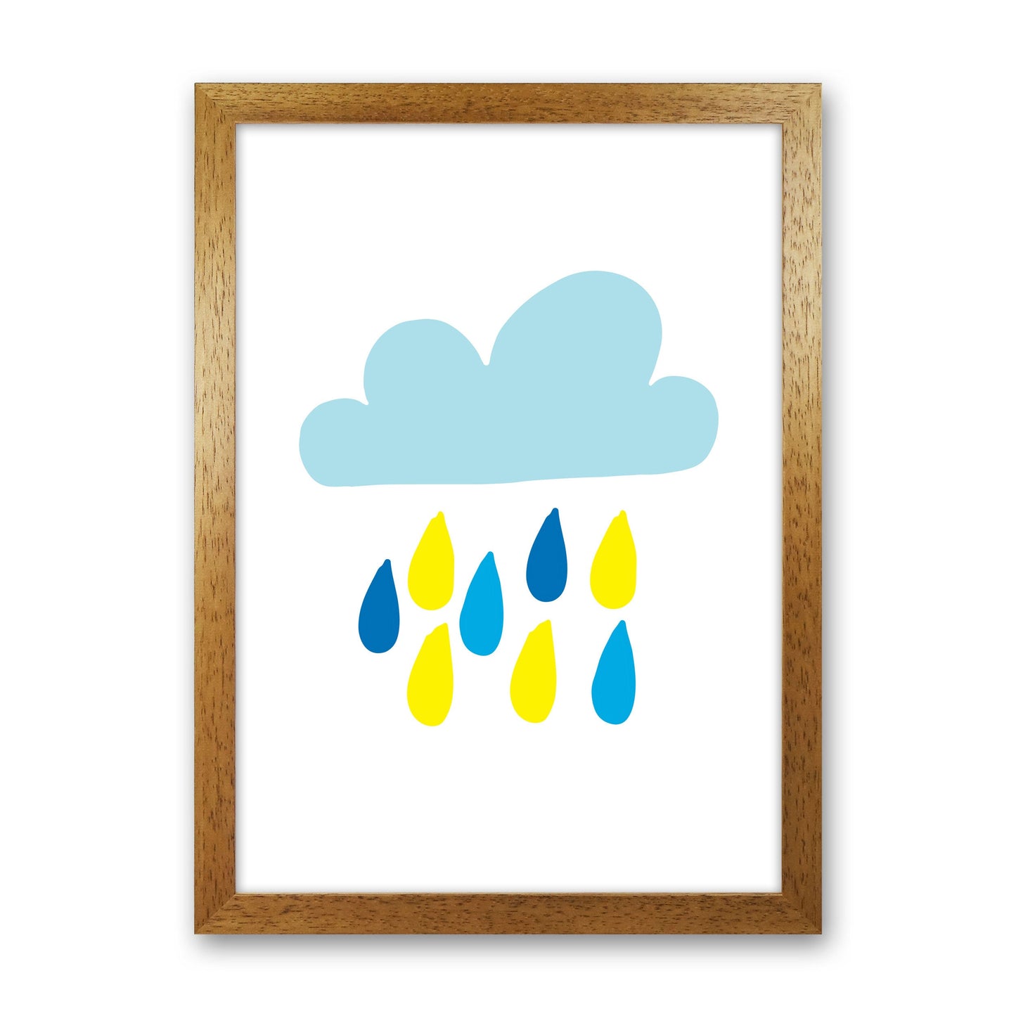 Avelena | Blau Regenhimmel Modern Druck