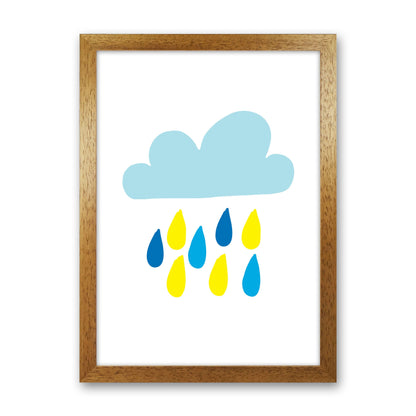 Avelena | Blau Regenhimmel Modern Druck