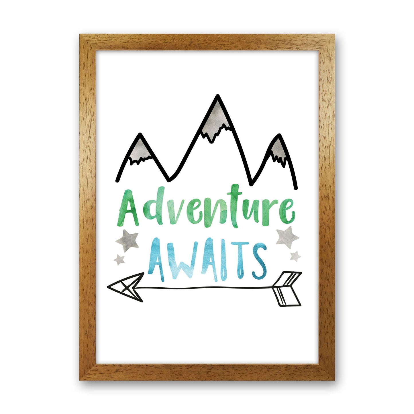 Avelena | Abenteuer warten Aquarell Modern Druck