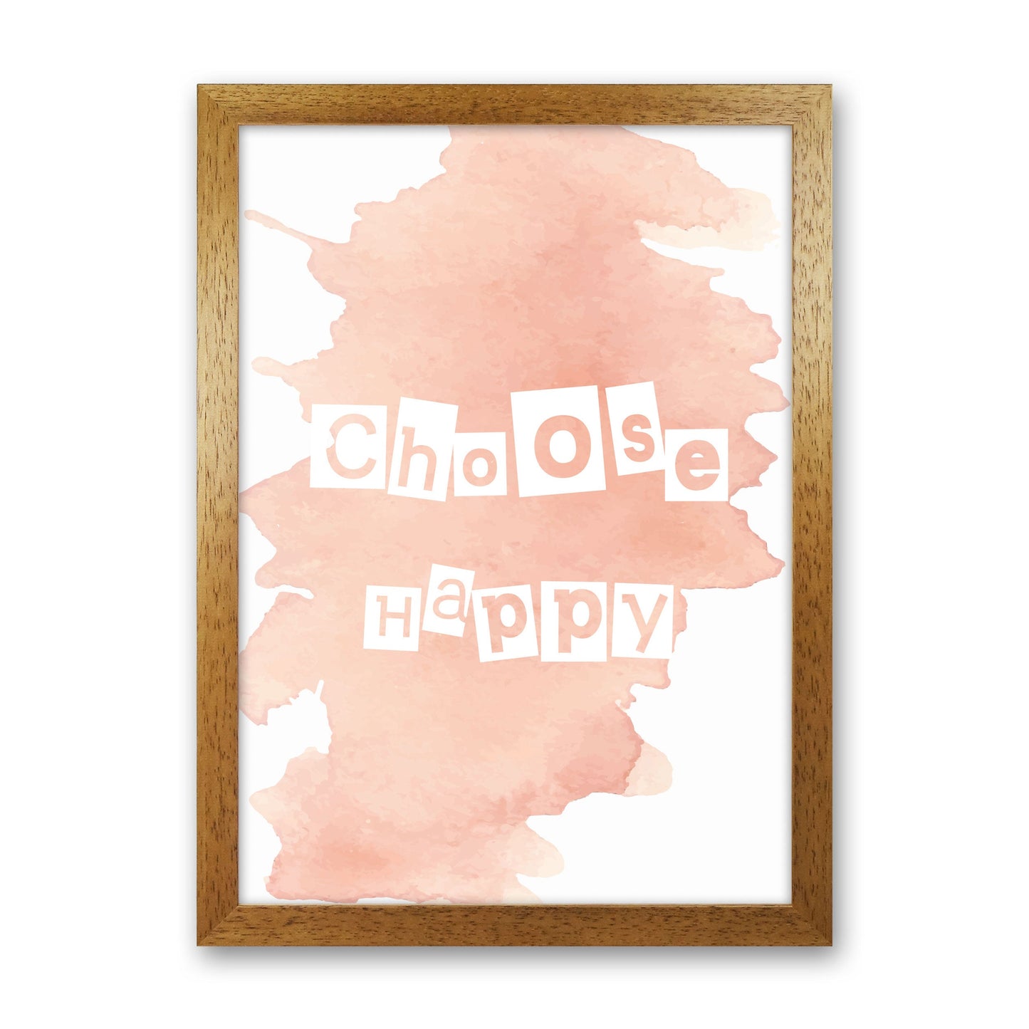 Avelena | Wähle Happy Peach Aquarell Moderne Druck