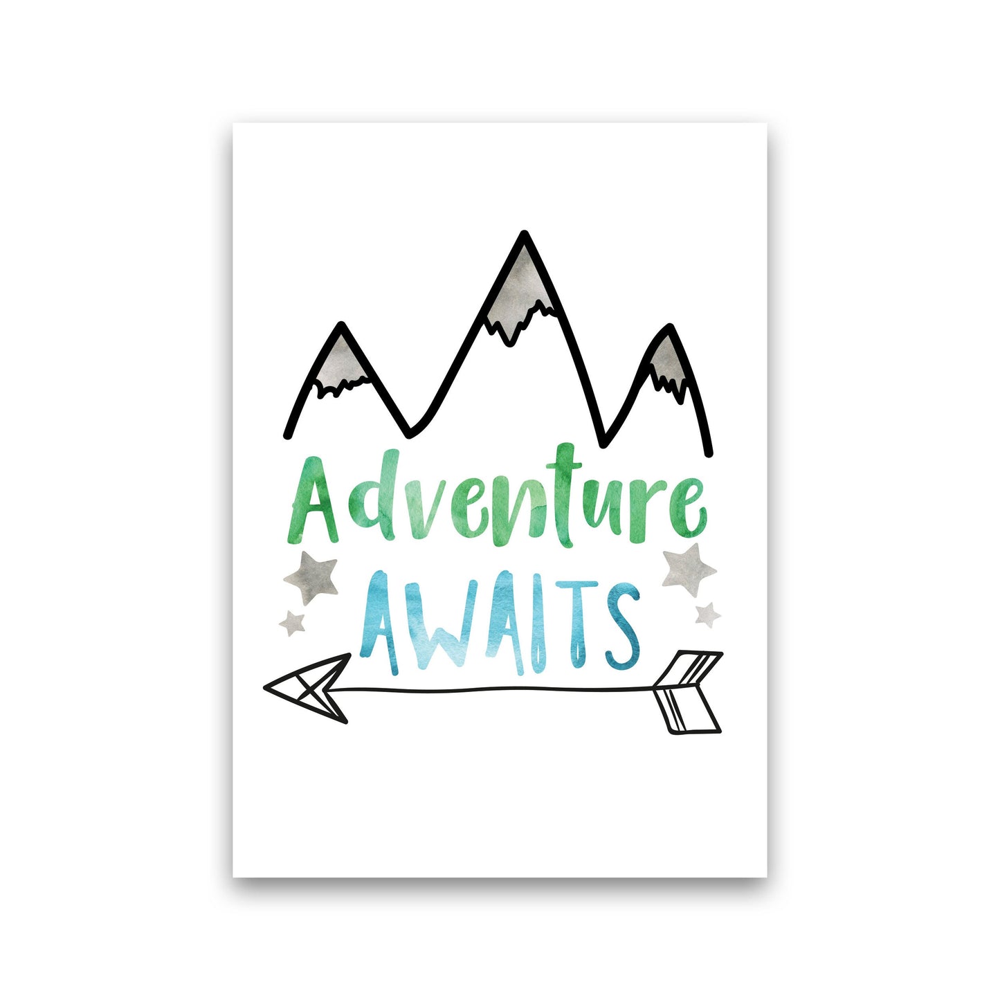 Avelena | Abenteuer warten Aquarell Modern Druck