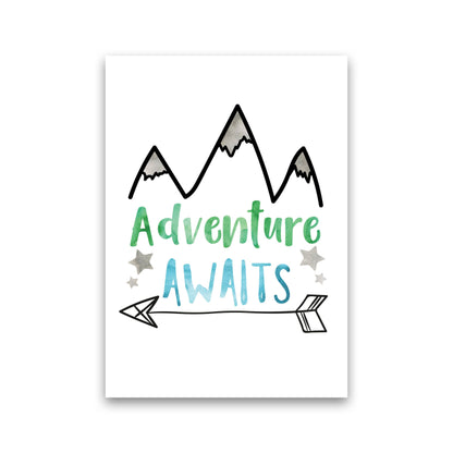 Avelena | Abenteuer warten Aquarell Modern Druck