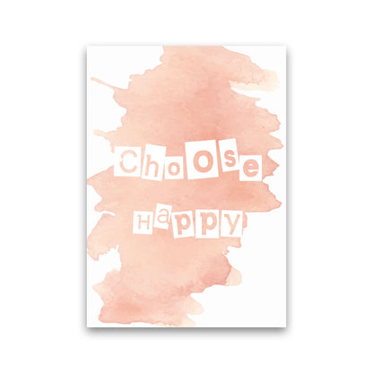 Avelena | Wähle Happy Peach Aquarell Moderne Druck