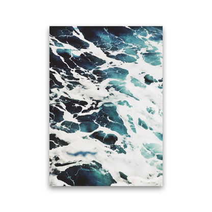 Avelena | Blau Weiß Wasser Moderne Druck, Rahmen Botanische & Natur Kunst Druck