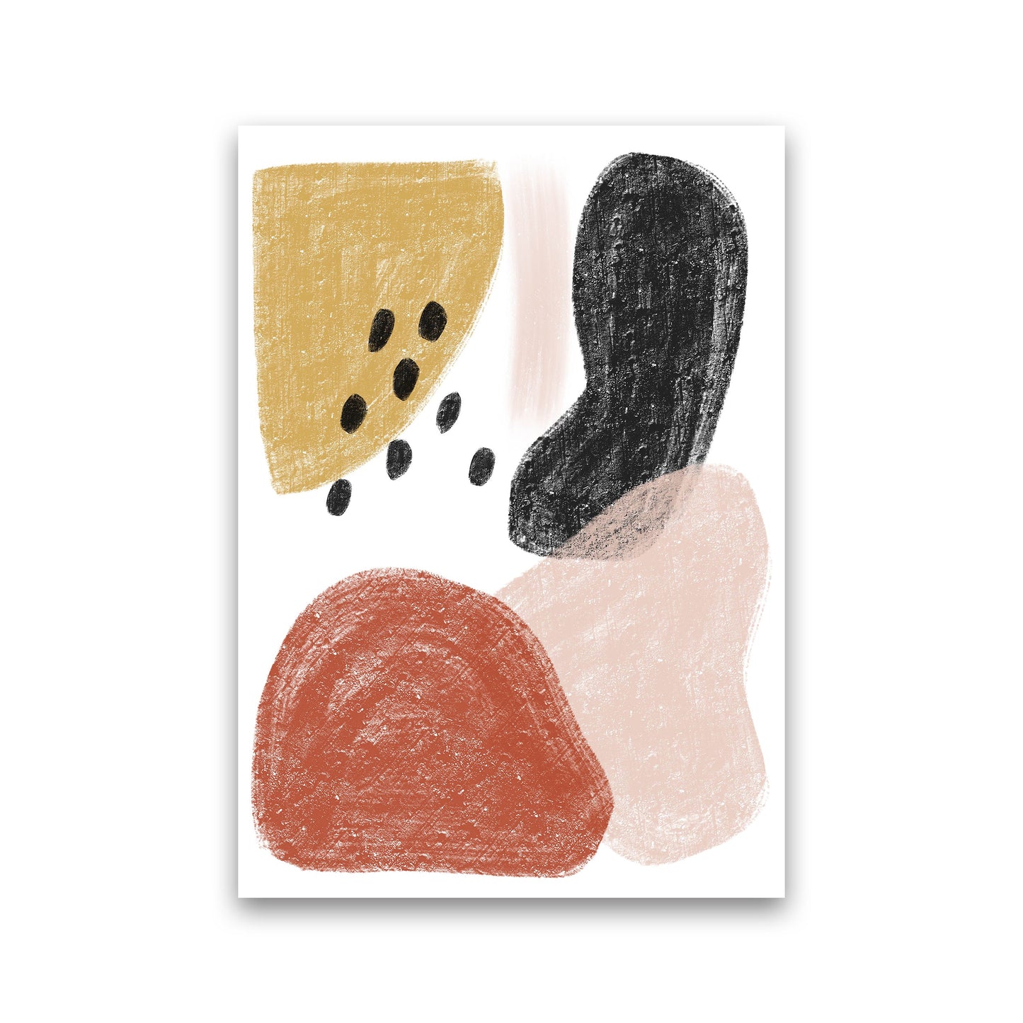 Avelena | Dalia Kritt Schwarz Punkte Form Kunstdruck Von Pixy Paper